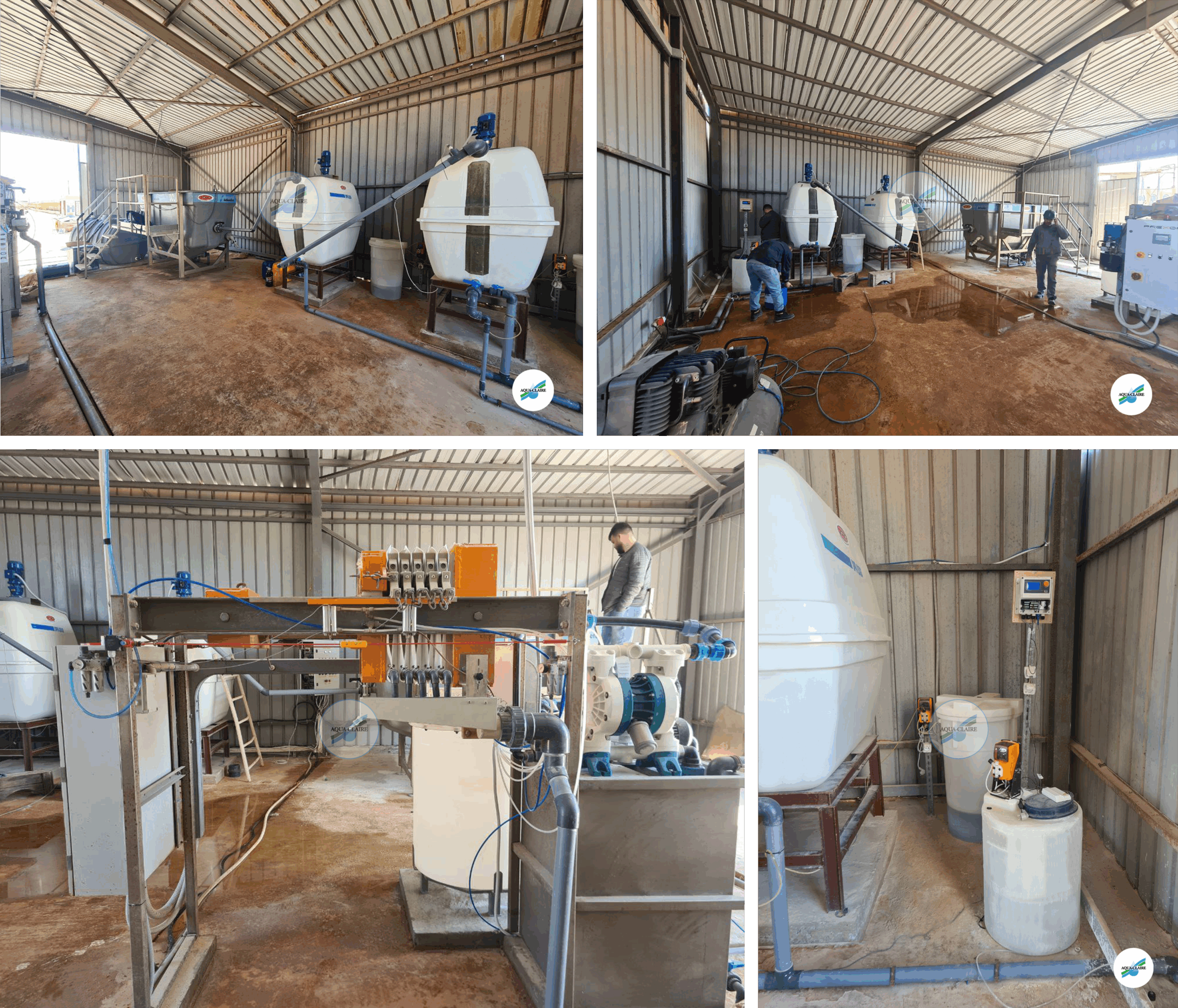 Station d'epuration de rejets iindustrielle AquaClaire, votre partenaire pour des solutions de traitement d'eau sur mesure.